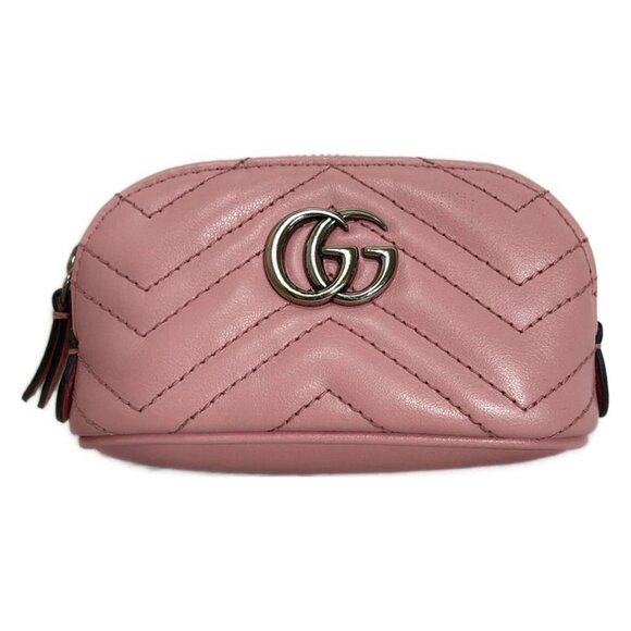 GUCCI GG Marmont Light Pink Leather - Pouch 310-082625 - Picture 1 of 5